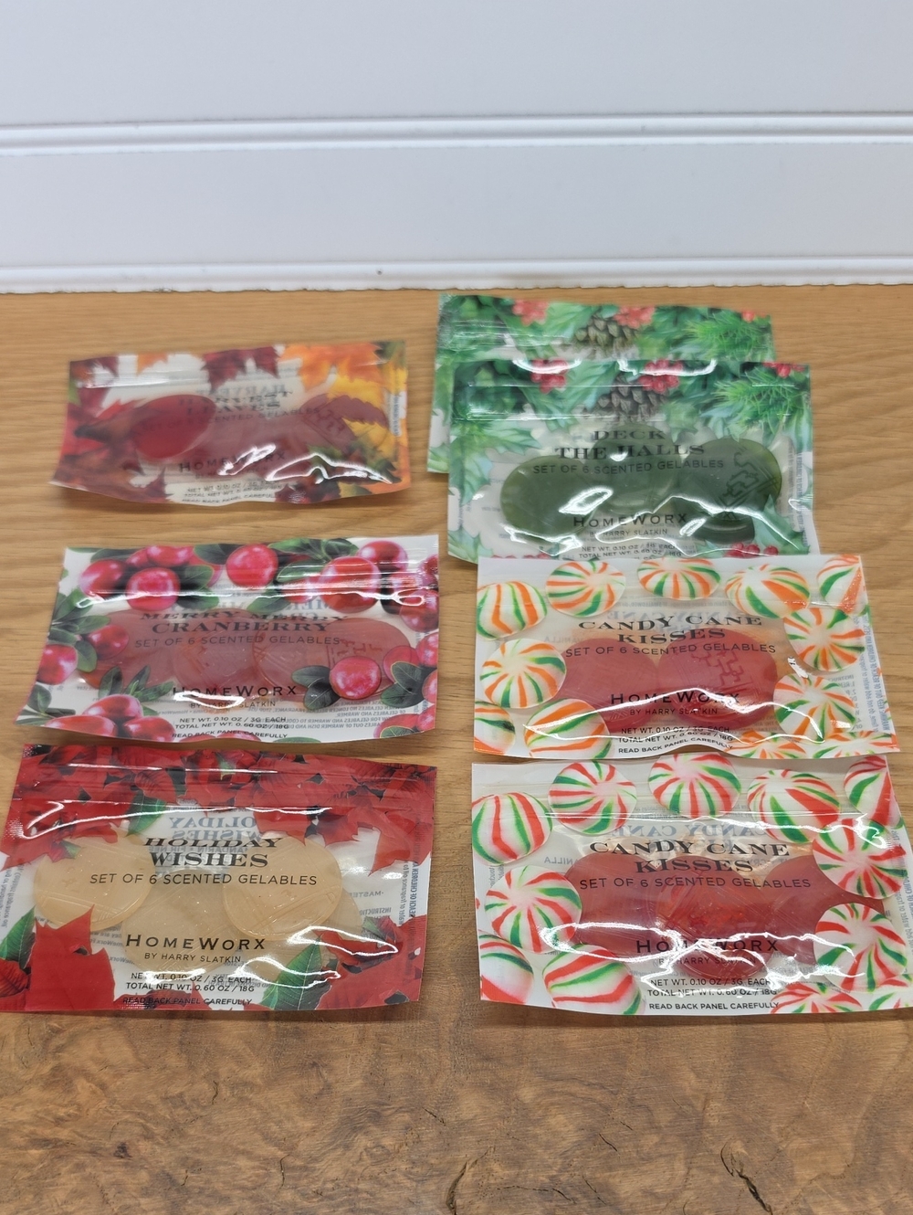 HomeWorx Scented Gelables Packets - 7 Assorted Holiday Scents